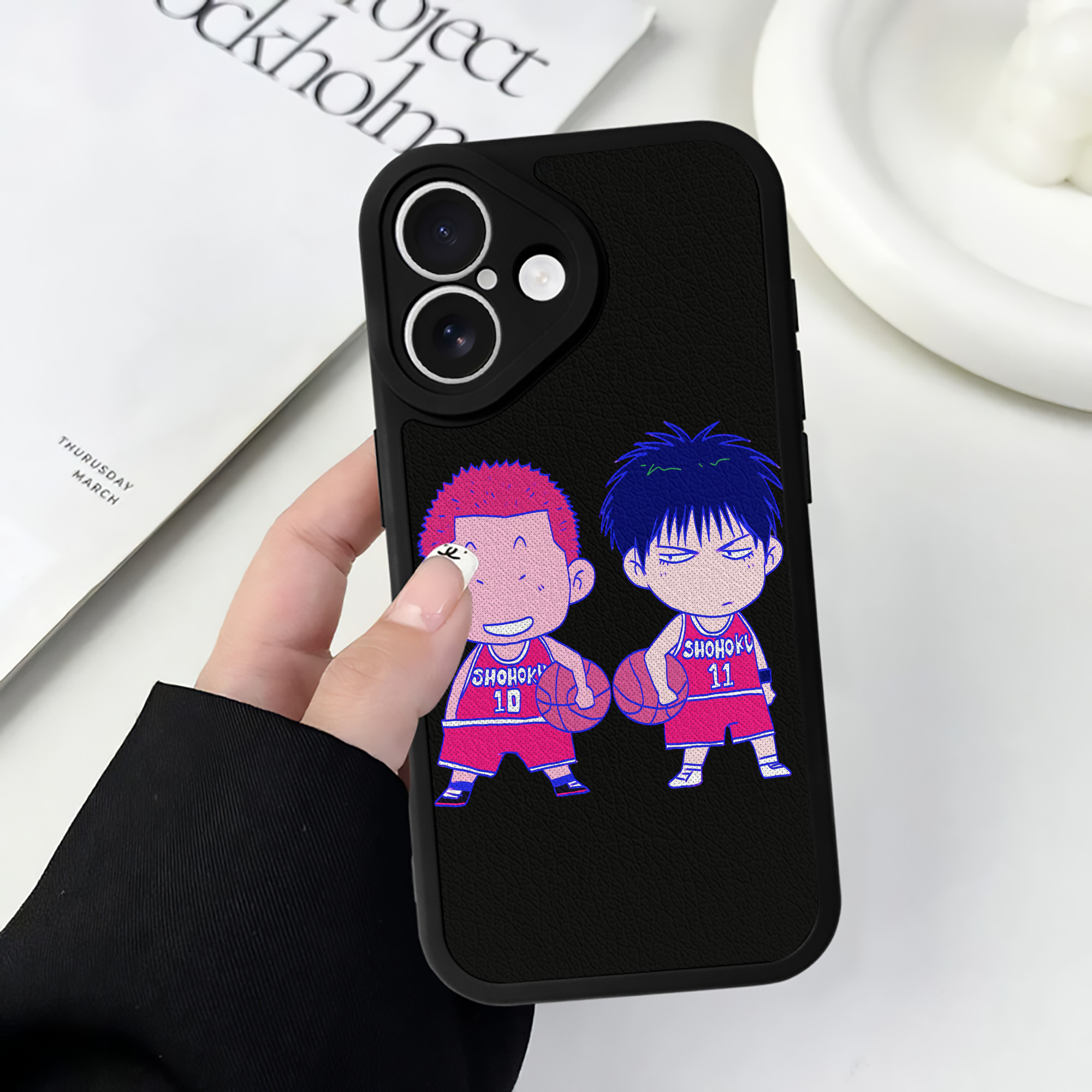 （画像用） SLAM DUNK／スラムダンク 【iPhone 16シリーズ対応】シリコンスマホケース（レザー調） 材質：シリコン